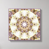 Mandalas de la imagen de lienzo en el corazón de l