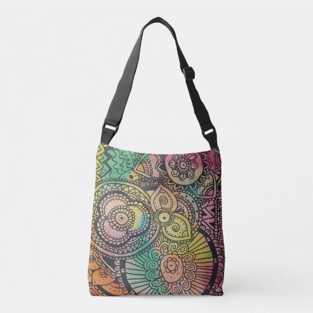 "Mandalas místicas: Bolsa de Tote para viajes sere (Anverso)