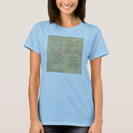 Mandamientos de Dios camiseta de mujer Bella+Canva
