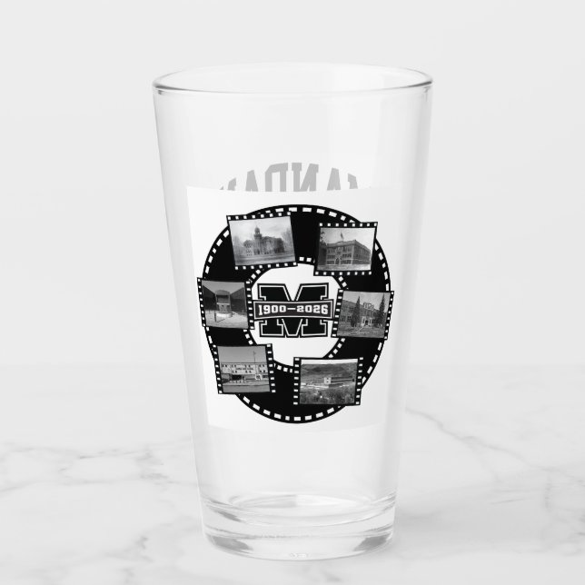 Mandan Braves Pint Glass (Anverso)