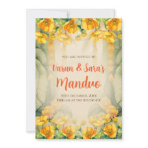 Mandap Mahurat invitaciones Mandvo invita a Digita