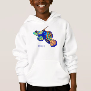 Mandarinfish cartoon illustration 