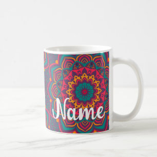 Mandela, BOHO, Hippy Groovy Coffee Mug, Copa