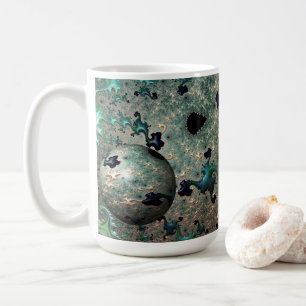 Mandelbrot de Esmeralda y Oro con jarra de Esfera
