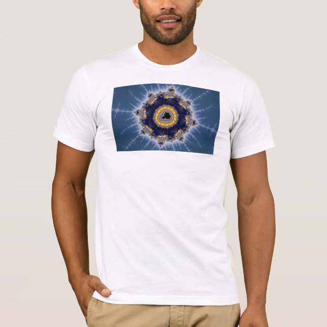 Mandelbrot dorado - Camiseta fractal (Anverso)