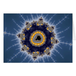 Mandelbrot dorado - Tarjeta fractal