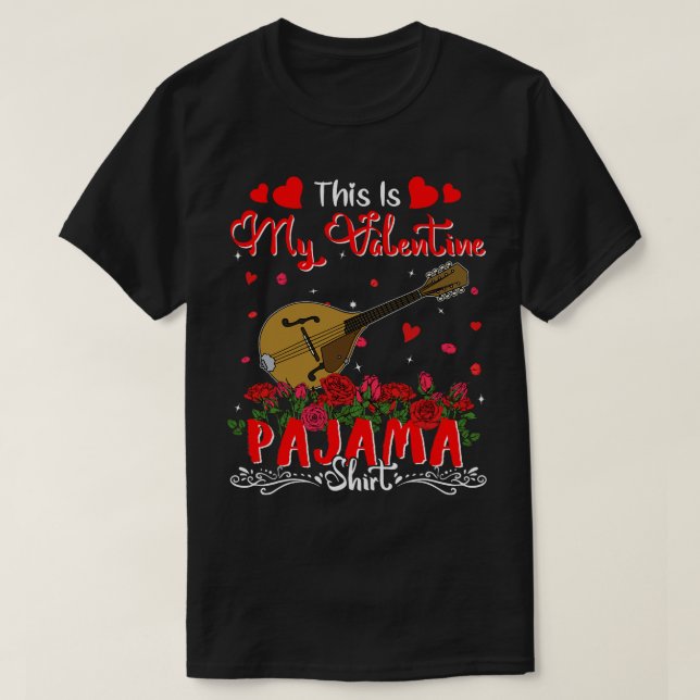 Mandolin Lover Esto Es Mi Camisa De San Valentín P (Diseño del anverso)