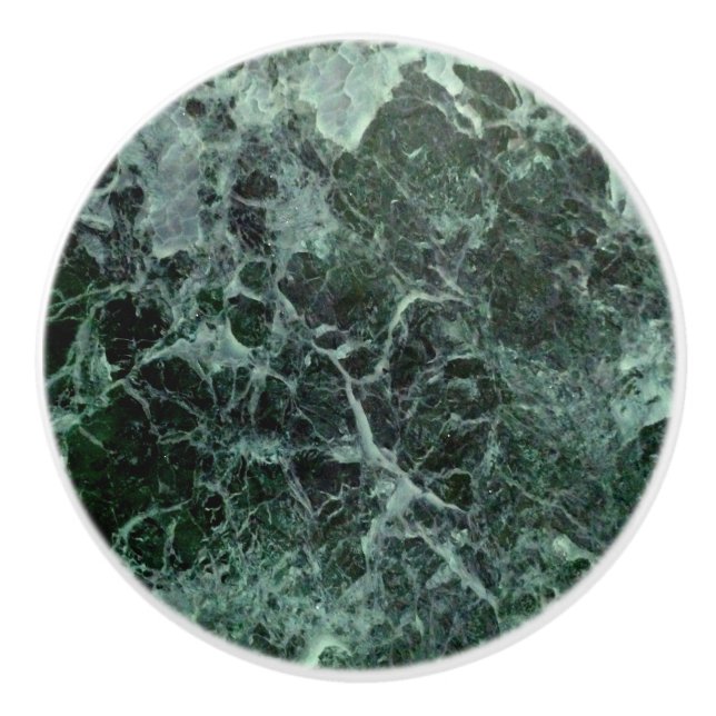 Manecilla de cajón de mármol verde esmeralda, pomo (Anverso)