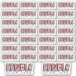 Manejar con cuidado - Pegatinas de acuarela