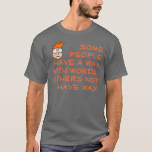 Manera con la camisa de las palabras