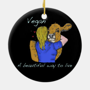 Manera hermosa del vegano A de vivir ornamento
