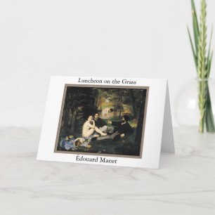Manet - Almuerzo En Las Tarjetas De Saludo De Gras