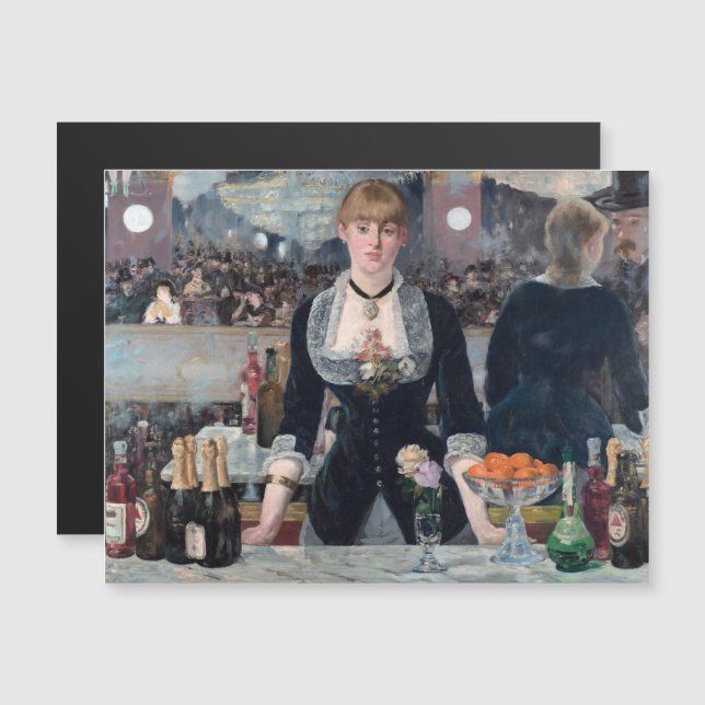 Manet - Bar en la tarjeta magnética Folies-Bergere (Anverso/Reverso)