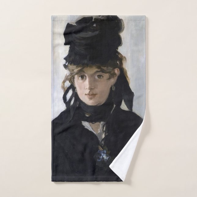Manet - Berthe Morisot con un ramo de violetas (Toalla de mano)