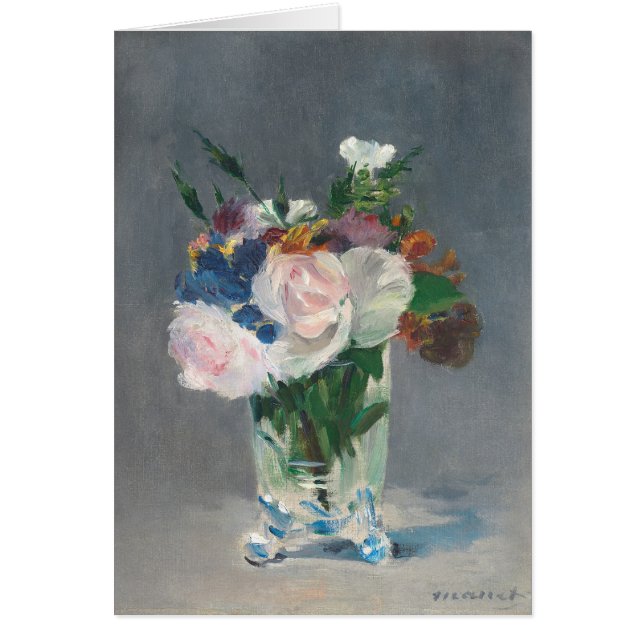 Manet | Flores en una vasija de cristal, c.1882 (Frente)
