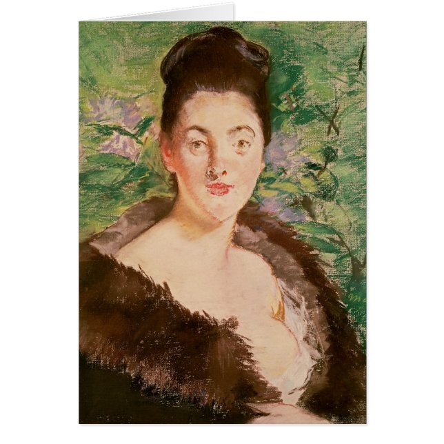 Manet | Mujer con abrigo de piel (Frente)