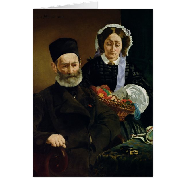 Manet | Retrato de M y Mme Auguste Manet (Frente)