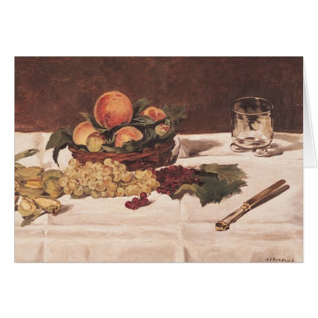 Manet | Vida residual: Fruta sobre mesa, 1864 (Anverso (Horizontal))