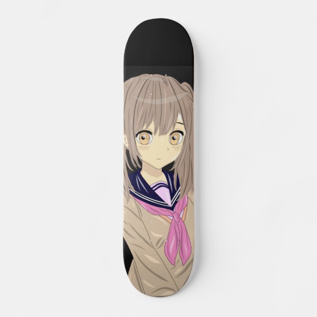 Manga girl skateboard (Anverso)