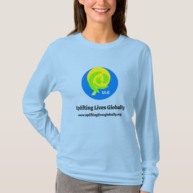 Manga larga de camiseta - Azul (Anverso)