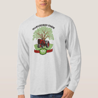 Manga larga de la camiseta del año Men's-100
