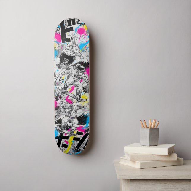 Manga Style Japanese Art for Skateboard & Stickers (Arte de la pared)