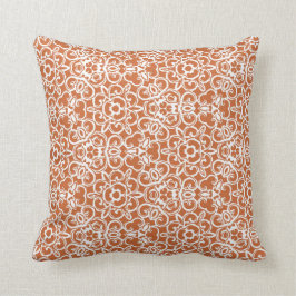 Mango/naranja y almohada de hierro blanco