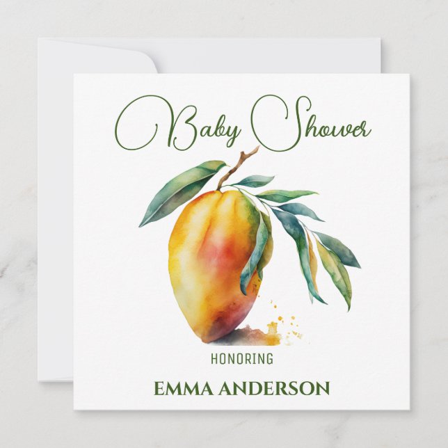 Mango Tropical | Fiesta de Bebé (Anverso)