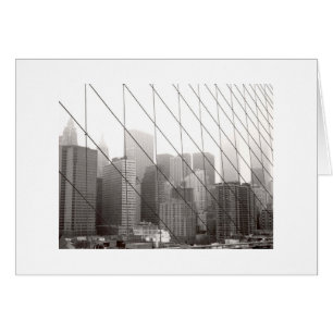 Manhattan a través del puente de Brooklyn