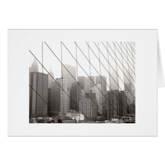 Manhattan a través del puente de Brooklyn