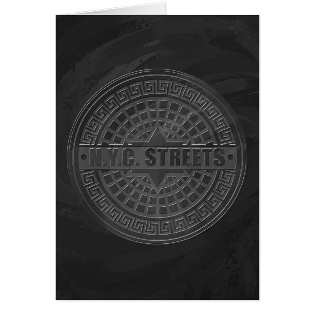 Manhole Cubre Mármol Negro (Frente)