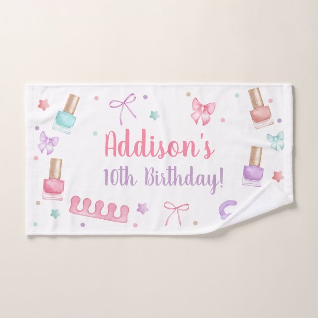 Mani-Pedi Party Manicure Pedicure Nail Polish (Toalla de mano)