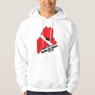 Maníaca Divers Silhouette sudadera blanca encapuch
