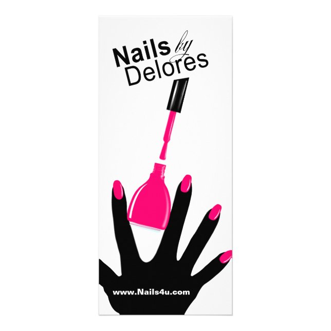 MANICURE PEDICURE Cupón Menú magenta (Frente)
