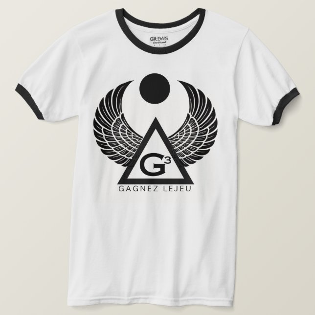 Manifestación con camiseta IAMG3 blanco/negro (Anverso del diseño)
