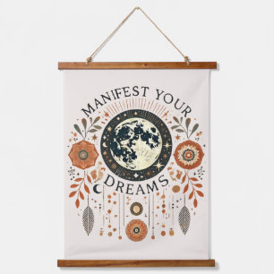 "Manifiestan tus sueños tapiz de pared - Boho Spir
