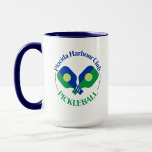 Manija azul de la taza del tono de PHC Pickleball