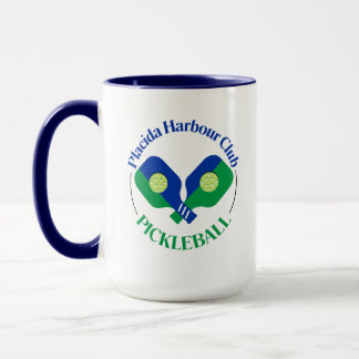 Manija azul de la taza del tono de PHC Pickleball