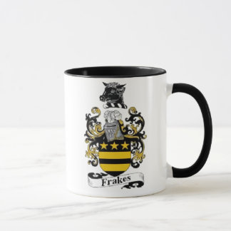 Manija del negro de la taza del escudo de armas de