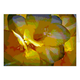 Manipulación digital de la Freesia Amarilla