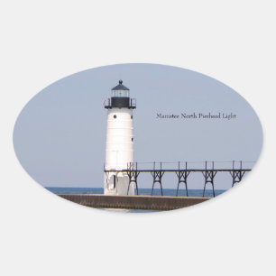 Manistee North Pierhead Light pegatina