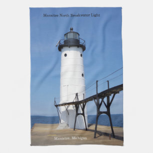 Manistee North Pierhead Toalla de cocina alta lige