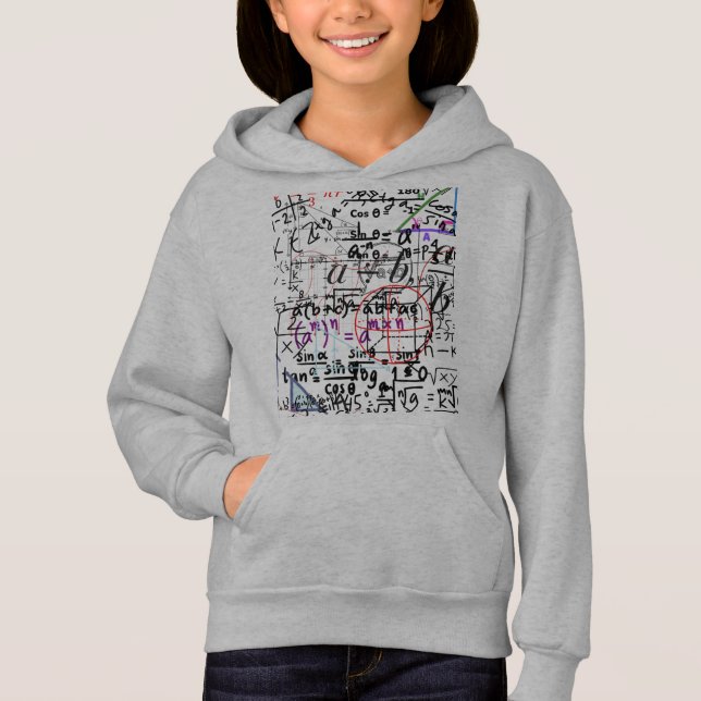 manitas de sudadera caoba de matemáticas grises co (Anverso)