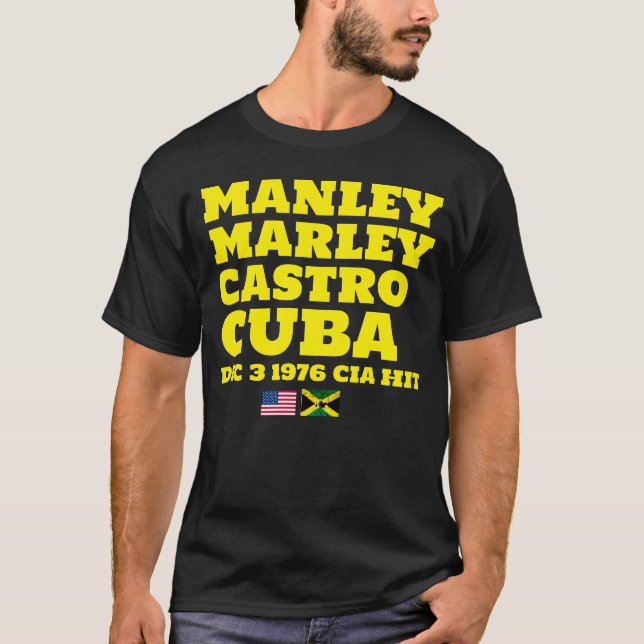 MANLEY MARLEY CASTRO  Camiseta Básica Oscura (Anverso)
