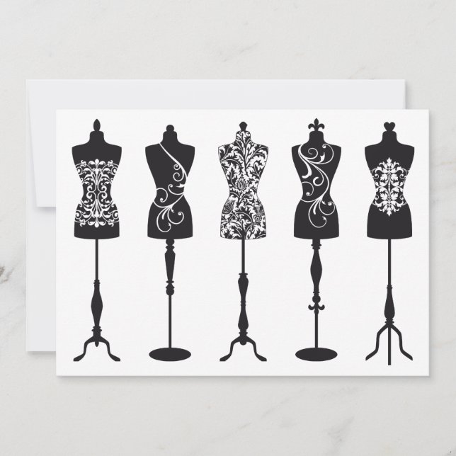 Mannequinas de moda vintage (Anverso)