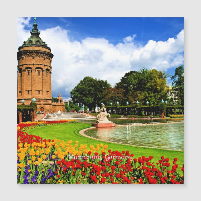 Mannheim, Alemania, hermosa fotografía paisajístic (Anverso)