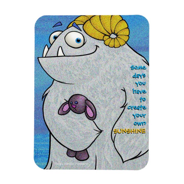 Manny el Yeti, imán (Vertical)