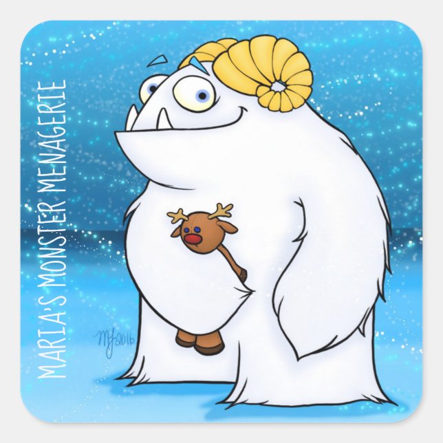 Manny Yeti, pegatina (Anverso)