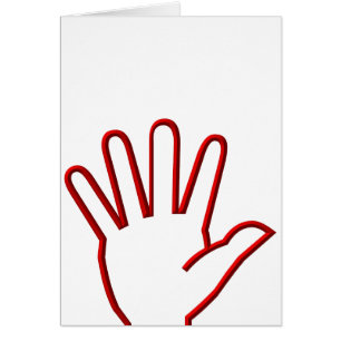 Mano abierta/5 alta/onda