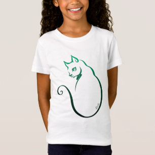 Mano bonita dibujada 5 líneas camiseta de los